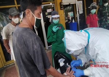 Pedagang di Pasar PU Palangka Raya Malah Antusias Saat di Rapid Test