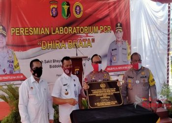 Laboratorium PCR Covid-19 RS Bhayangkara Diresmikan Kapolda Kalteng