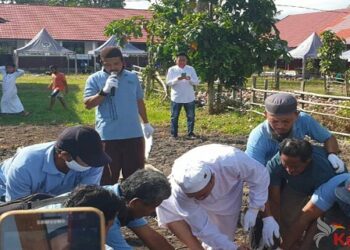 Bupati Seruyan Lakukan Pemotongan Perdana Hewan Kurban