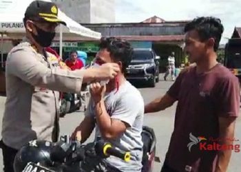 Minimalisir Penyebaran Covid-19, Kapolres Kabupaten Pulang Pisau Gerebek Pasar