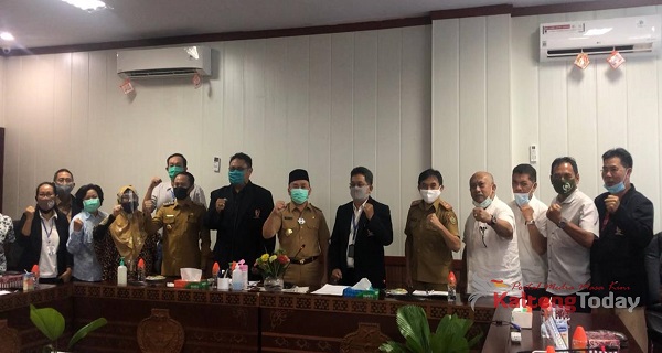 Bahas PON Dan Pelantikan, Pengurus KONI Kalteng Temui Gubernur Dan Walikota.