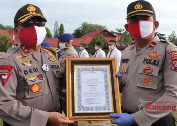 Ungkap Kasus Narkoba 10 Gram, Polsek Murung Terima Penghargaan Kapolda Kalteng