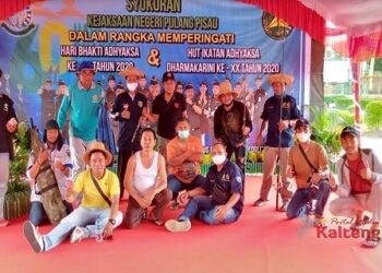 Peringatan Hari Bakti Adhyaksa, Kejari Pulang Pisau Adakan Lomba Memancing Bersama Wartawan