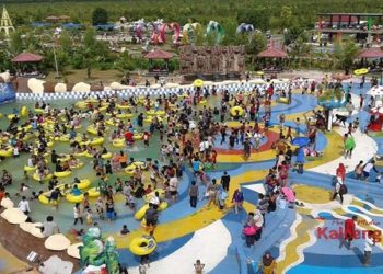 Waduh, Tempat Wisata Water Park Sampit Buka Ditengah Pandemic Covid-19,