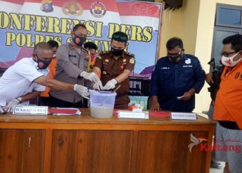 Warga Bangun Harja Ini Turut Digelandang Saksikan Pemusnahan Sabu Miliknya Seberat 0,34 Gram