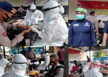 300 Personel Polda Kalteng Lakukan Rapid Test