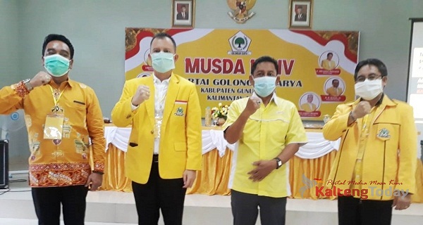 Bupati Gumas Kembali Pimpin DPD Partai Golkar Gumas