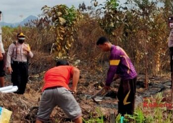 Muncul Titik Hotspot Di Wilayahnya, Polsek Murung Langsung Cek ke Lokasi