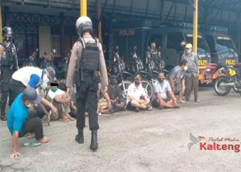Polisi Gerebek Judi di Pasar Kahayan, 12 Pelaku Ditangkap dan Dilakukan Rapid Test