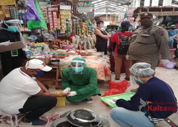 Alasan Takut Reaktif, Sejumlah Pedagang Pasar Kahayan Pilih Kabur Saat Petugas Lakukan di Rapid Test