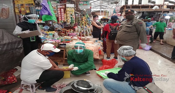 Alasan Takut Reaktif, Sejumlah Pedagang Pasar Kahayan Pilih Kabur Saat Petugas Lakukan di Rapid Test