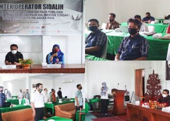 KPU Palangka Raya Berikan Bimtek Petugas PPK Aplikasi Sidalih