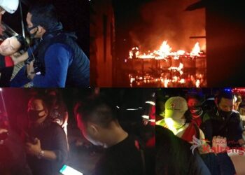 Seorang Petugas Damkar Sempat Pingsan Saat Padamkan Api di Flamboyan Bawah