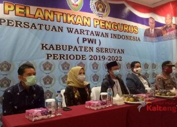 Bupati Dan Wabup Seruyan Hadiri Pelantikan Pengurus PWI Seruyan