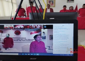 Megawati Resmikan Kantor Baru DPD PDIP Kalteng Secara Daring