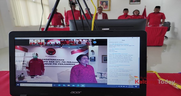 Megawati Resmikan Kantor Baru DPD PDIP Kalteng Secara Daring