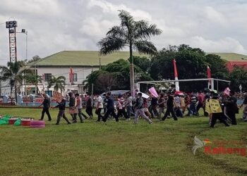 Polres Seruyan Gelar Simulasi Sispamkota Pengamanan Pilkada Kalteng 2020