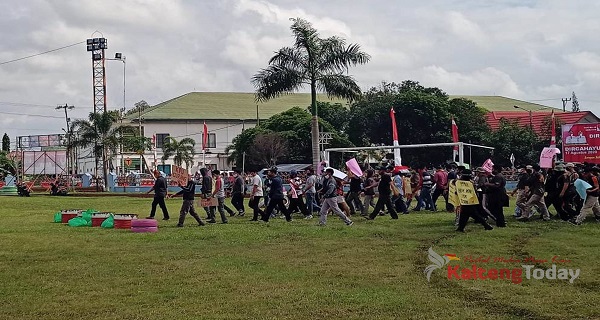 Polres Seruyan Gelar Simulasi Sispamkota Pengamanan Pilkada Kalteng 2020