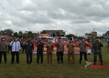 Bupati Seruyan Dan Wabup Hadiri Simulasi Sispamkota Polres Seruyan