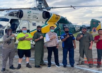 Tiba di Palangka Raya, Helikopter Waterbombing Siap Padamkan Karhutla di Kalteng