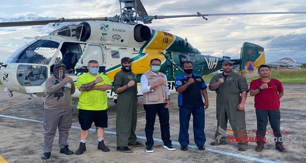Tiba di Palangka Raya, Helikopter Waterbombing Siap Padamkan Karhutla di Kalteng