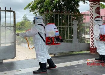 Jelang Renungan Suci, Polres Barsel Sterilisasi TMP