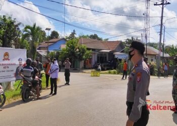 Polsek Kota Besi Tanggap Lakukan Disiplin Protokol Kesehatan Covid-19.
