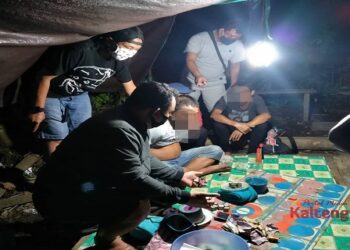 Polisi Gerebek Judi Dadu Gurak di Kecamatan Gunung Bintang Awai