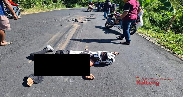 Astaga, Pengendara Motor CBR Tewas Terlindas Truk di Jalan trans Kalimantan