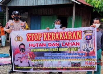 Sosialisasikan Larangan Karhutla Secara Lansung ke Rumah Warga