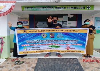 Polsek Danau Sembuluh Gelar Sosialisasi Pencegahan Pungli Di Puskesmas