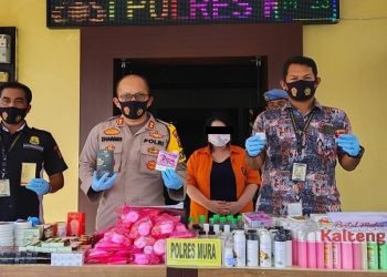 Peredaran Ratusan Kosmetik Ilegal di Murung Raya Di Gagalkan Polisi