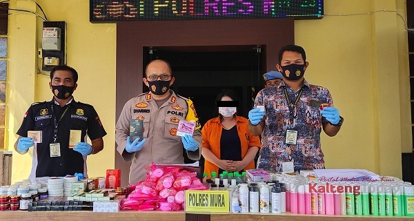 Peredaran Ratusan Kosmetik Ilegal di Murung Raya Di Gagalkan Polisi