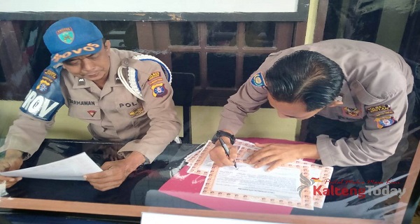 Personil Polsek Seruyan Hulu Tandatangani Pakta Integritas Bebas Narkoba