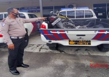Gagal Menyalip, Sepeda Motor Mio  Hantam  Avanza di Kalampangan, Satu Tewas