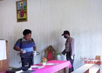Tempat Ibadah dan Fasilitas Publik Jadi Sasaran Polsek Sumber Barito Hentikan Penularan Covid-19