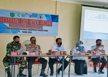 Kapolsek Kahayan Kuala Hadiri Kegiatan Lokmin Lintas Sektor