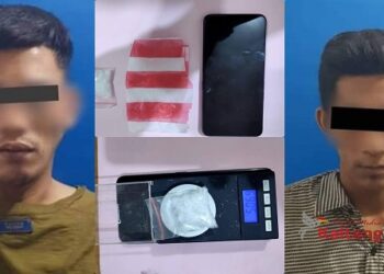 Bawa Sabu 5 Gram, Dua Pemuda Dibekuk Polisi di Jalan G Obos Palangka Raya