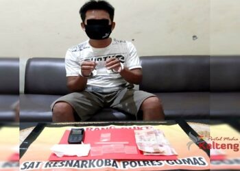 Polres Gumas Amankan Pengedar Narkoba 3,86 Gram