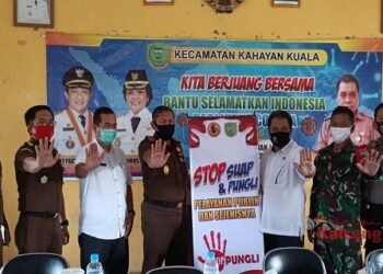 Kapolsek Kahayan Kuala Menghadiri Sosialisasi Pencegahan Korupsi