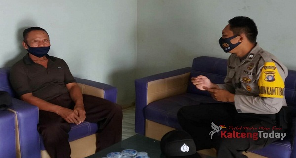 Polsek Seruyan Tengah Terus Dorong Warga Cegah Covid-19