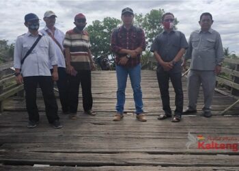 Warga desa Terusan Karya Minta Perbaikan Jembatan Penghubung