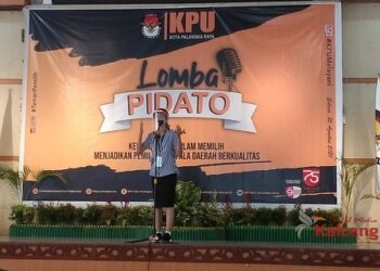 KPU Kota Palangka Raya Sosialisasi Pilkada Kalteng Kepada Kaum Milenial Melalui Lomba Pidato