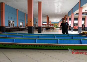 BPBD Seruyan Siapkan Tiga Perahu Motor Untuk Operasional Penanganan Karhutla