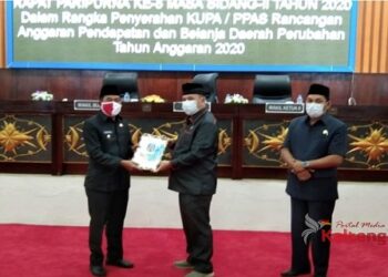 DPRD Mura Terima KUPA PPAS RAPBD Perubahan Tahun Anggaran 2020