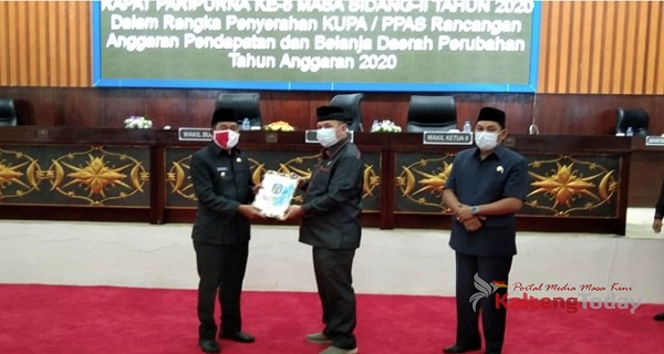 DPRD Mura Terima KUPA PPAS RAPBD Perubahan Tahun Anggaran 2020