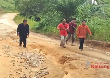 Pemdes Linau Keluhkan Jalan yang Rusak