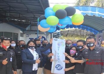 LPP TVRI Stasiun Kalimantan Tengah Ikuti Pengibaran Bendera Merah Putih Ukuran Raksasa