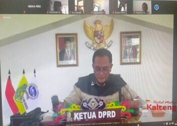 Ketua DPRD Kota Palangka Raya Pimpin Paripurna Ke IV secara Virtual