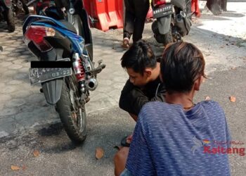 Nekat Nggeber Sepeda Motor Knalpot Brong di Depan Pos Lantas, Dua Remaja Palangka Raya Ini Dikejar Polisi